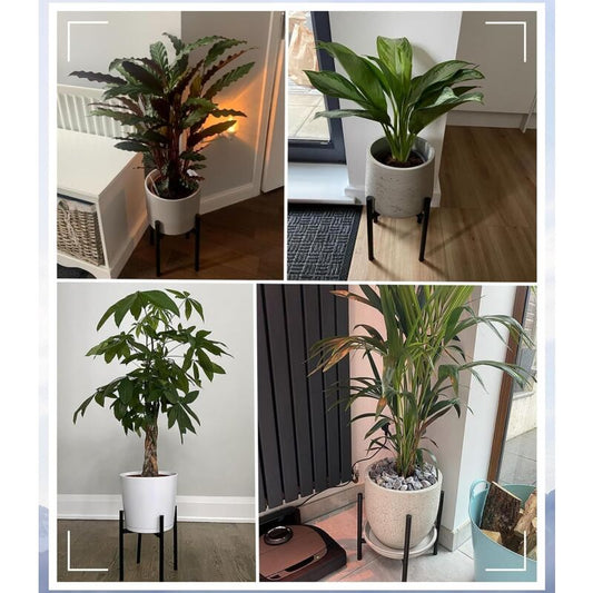 Plant Stand, Simple Style Metal Plant Shelf, Indoor And Outdoor Flower Pot Holder Adjustable Width For V1188-MS-227-2291