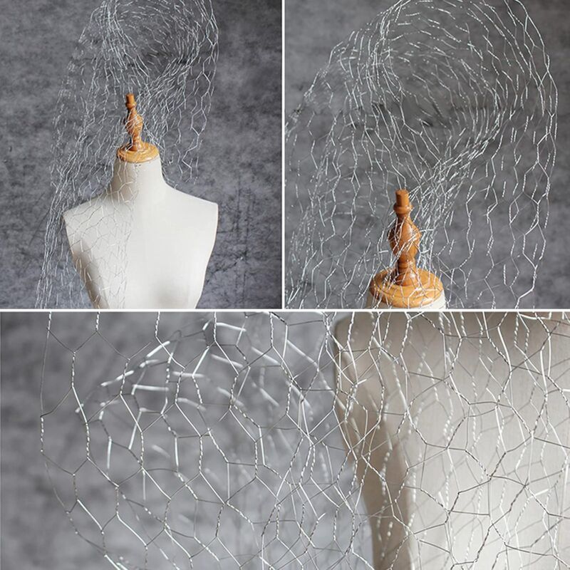 Galvanized Hexagonal Chicken Wire 400Mm X 5M For Craft Projects, Gardening, Home Decor V1188-MS-227-2317