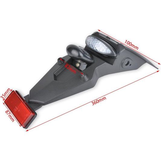 Universal 12V Motorcycle LED Fender And Tail Light With Brake Light Reflector For Motocross Sport Bike Pit V1188-MS-227-2323