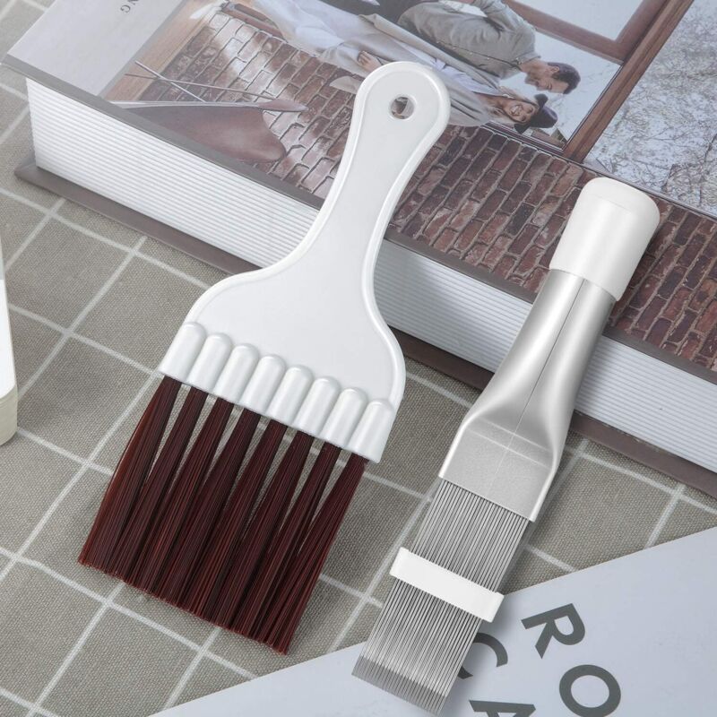 2 pcs Air Conditioner Condenser Fin Comb, Fin Cleaning Brush Air Conditioner Fin Cleaner Refrigerator Coil V1188-MS-227-2397