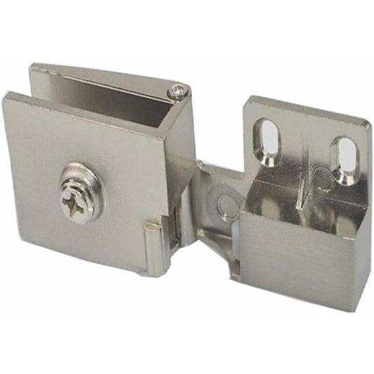1 Pair Frameless Glass Door Hinges, Side Recessed Glass Cabinets, Shower Door Hinges, Furniture Glass Cabinet V1188-MS-227-2400