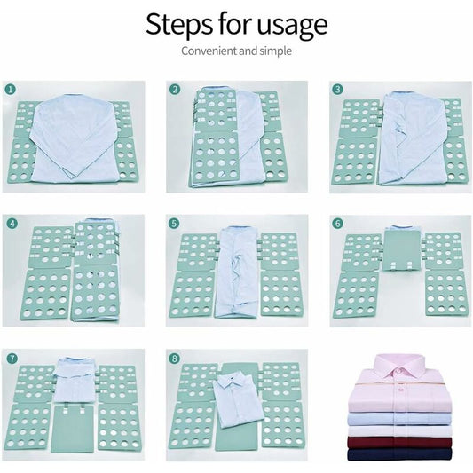 Folding Board, Foldable Organizer With Flip For Adults Clothes Folder Clothing Folder Shirt T-Shirt Green V1188-MS-227-2439