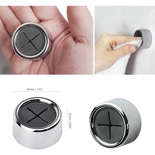 6 Pack Dishcloth Holders, ROund Self Adhesive Hooks, Kitchen Hooks, Suction Cup Towel Rack For Bathroom, V1188-MS-227-2533