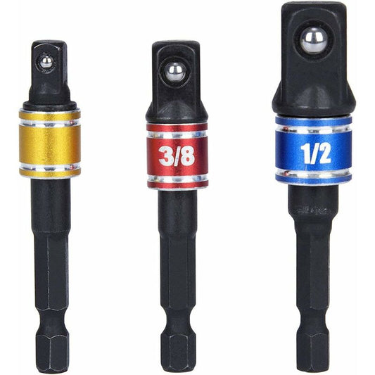 Socket Adapter 1/2 3/8 1/4 Hexagon Drill Bits Adapter Set Nut Wrench Reducer Socket Adaptor Converter Ratchet V1188-MS-227-2569