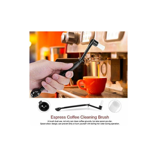 3 Pack Espresso Machine Accessories - Black Cleaning Brushes And Coffee Decorating Brush V1188-MS-227-2602