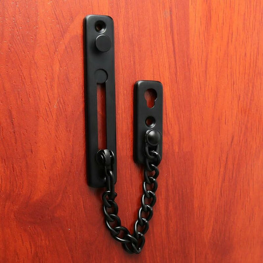 Security Door Chain Narrow Door Limiter Spring Loaded Anti-Theft Door Lock With Screws For Home Internal Door, V1188-MS-227-2641