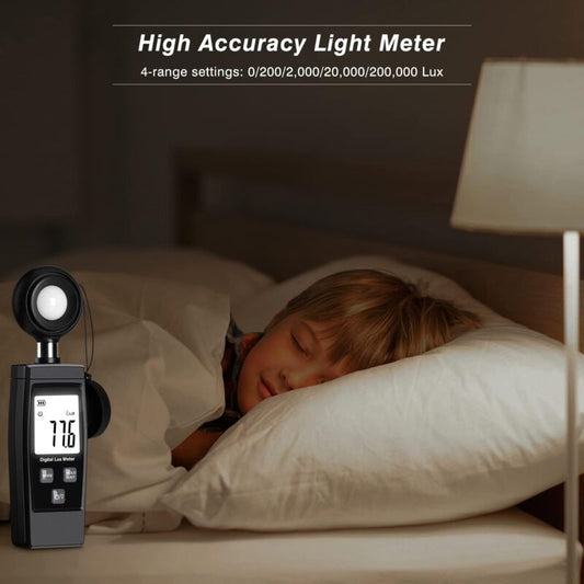 Digital Lux Meter, Practical Plant Exposure, Full With Waves Up To 200,000 Lux, Lux Meter With V1188-MS-227-2651