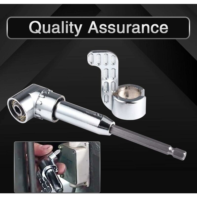 105 Degree Right Angle Drill Bit Extension Socket For Narrow Corner With Strong Magnet, Hex Head Screwdriver V1188-MS-227-2661
