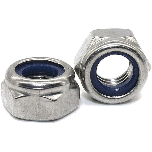 Zinc Steel Lock Nut M10 Pack 25 Hexagonal Locking Lock Nuts Ideal For Carpentry, Construction, Plumbing, V1188-MS-227-2702