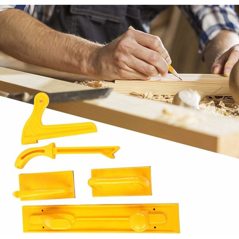 5 pcs Safety Push Block Stick Set Table Saw Accessories Wood Working ROuter Table Tools Use On Table Saws V1188-MS-227-2715
