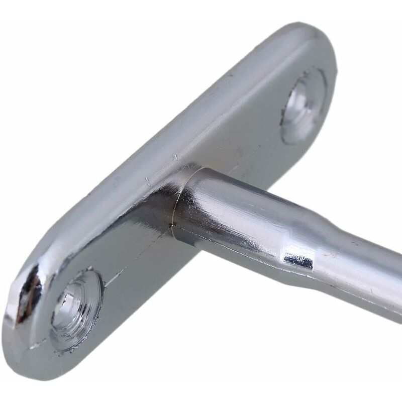 2 pcs 16Mm Silver Plated Zinc Alloy Oval Wardrobe Brackets V1188-MS-227-2727