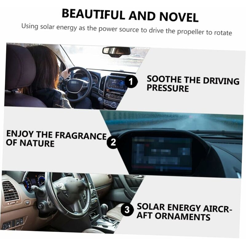 2 pcs Airplane Perfume Ornament Car Diffuser Essential Oil Diffuser Car Diffusers For Essential Oils Solar Air V1188-MS-227-2740
