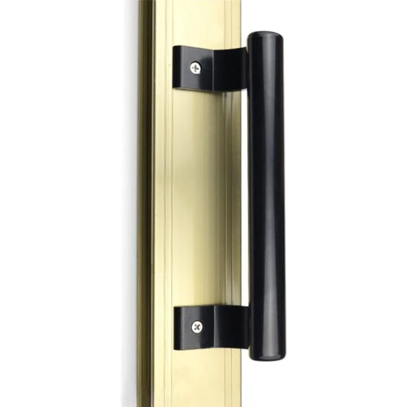 2 pcs 8" Aluminum Sliding Door Handle, Modern Metal Handle For Balcony Glass Doors, Bathroom Sliding Doors, V1188-MS-227-2749