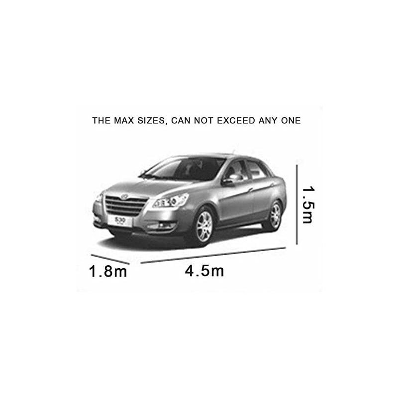 Universal Vehicle Cover, Fully Waterproof, Anti-Scratch, Durable, Lined, Breathable Cotton, Heavy Duty V1188-MS-227-2754