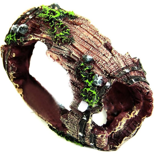 Resin Fish Tank Non-Toxic Ornament Broken Barrel Cave Landscaping Decoration V1188-MS-227-2789