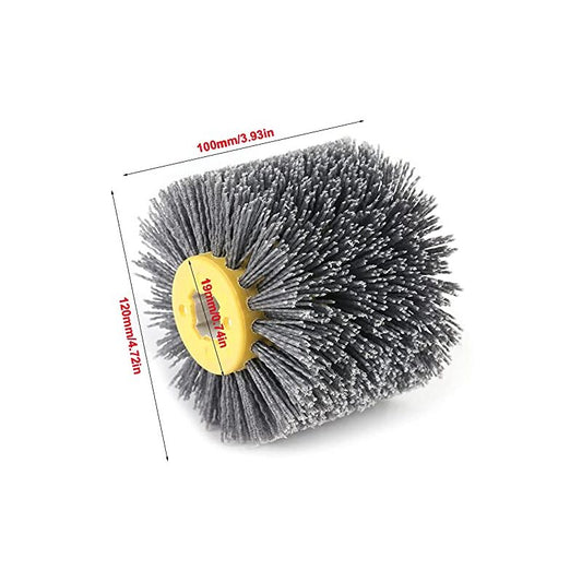 Nylon Brush - Pull Wheel - Polishing Brush - Grit 80/120/180/240 - For Woodworking Machine - Satin Finishing V1188-MS-227-2790