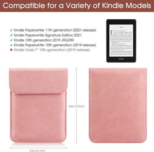 Universal Sleeve Case for 6", 6.8", Kindle Paperwhite/Colorsoft/Signature Edition 2024-2012 Sleeve Bag Pouch V1188-MS-305-026