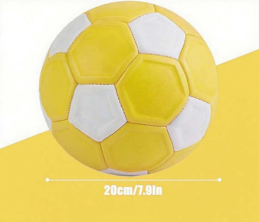 Curved ball for outdoor sports, 20 cm - fun - curved ball - perfect for children - yellow, new - new 2025 V1188-MS-313-0005