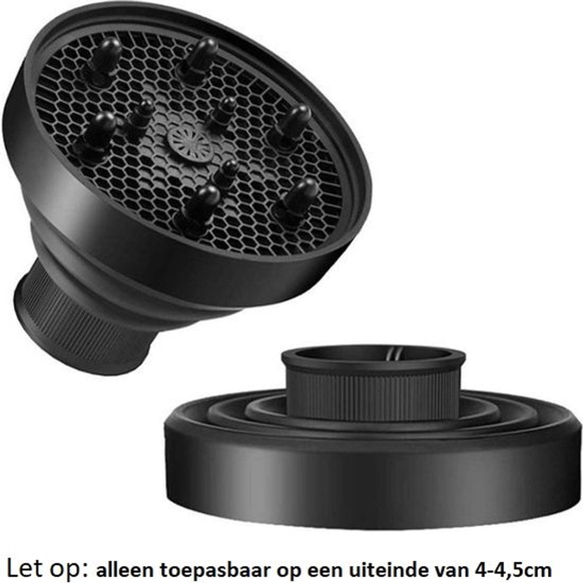Universal Hair Dryer Diffuser Nozzle - Universal Silicone for Curls, Universal for Brushes V1188-MS-313-0030