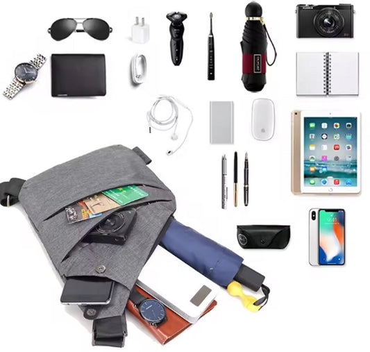 Anti-theft travel bag, small messenger bag, shoulder bag, lightweight backpack, casual chest bag with single V1188-MS-313-0093