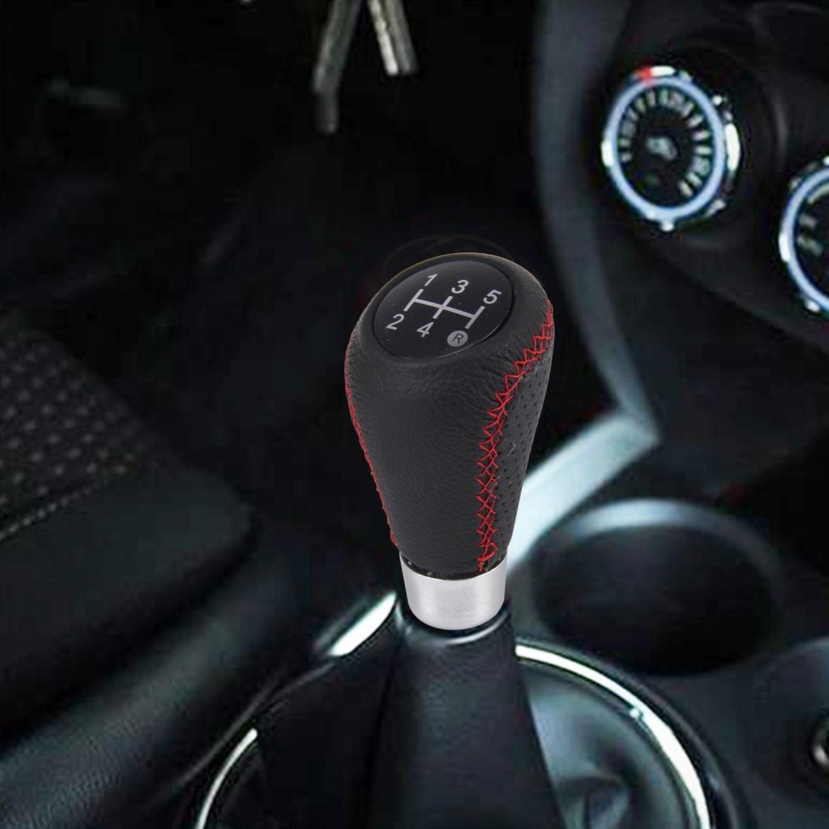 Universal 5-speed manual gear shift knob, stick-style manual gear shift knob for all cars (red) V1188-MS-313-0115