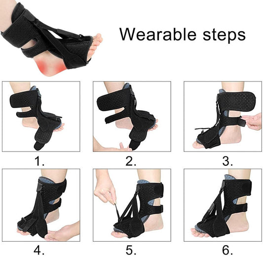 Night splint - Heel spur - Heel spur orthosis - Achilles tendon orthosis - Splint - Strasbourg sock - V1188-MS-313-0123