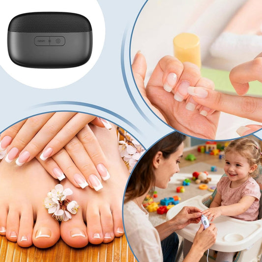 Electric nail clipper - Automatic electric nail file with LED light - Nail care for seniors, babies, men and V1188-MS-313-0163