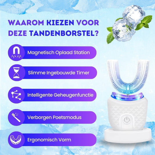 U-shaped electric toothbrush for adults - Automatic and ultrasonic oral care V1188-MS-313-0180