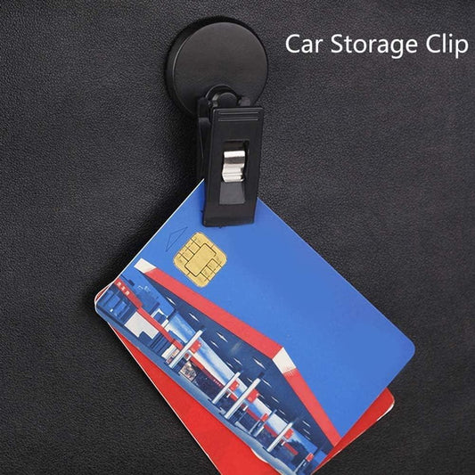 Set of 2 car windshield parking ticket holders - clip-on memo holder for cars, vans and caravans - V1188-MS-313-0197
