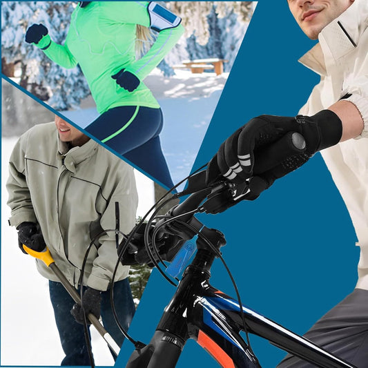 Gloves - Cycling Gloves - Winter Gloves - Sports Gloves - Touchscreen Winter Gloves - Winter Cycling Gloves - V1188-MS-313-0221