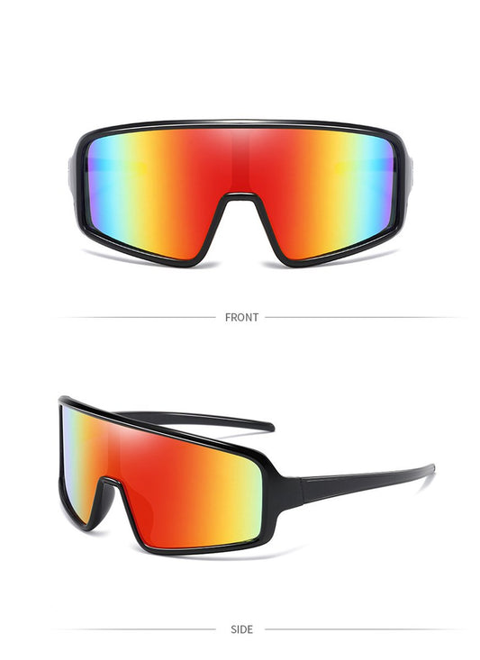 Sport Sunglasses - Red - Extra Large Frame - Cycling Glasses, Sports Glasses V1188-MS-313-0237