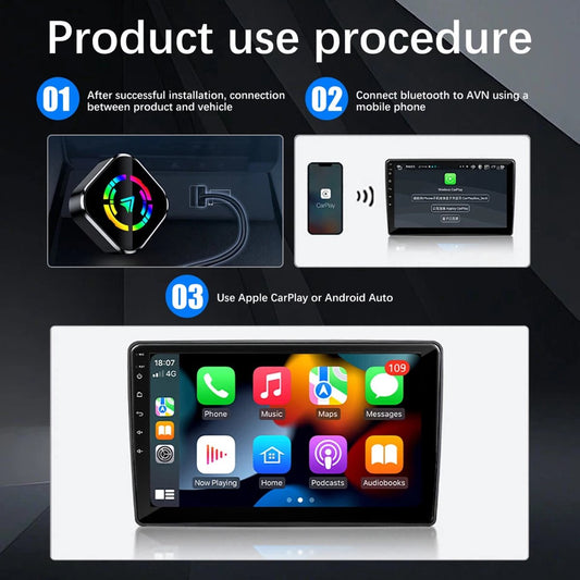 2-in-1 Wireless USB Car Adapter for Android CarPlay V1188-MS-313-0242