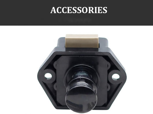 5-Piece Push Button Lock - Push Button for Motorhome - Door Lock - Locking Button for Shutter Door - For V1188-MS-313-0393