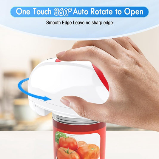 Automatic electric can opener with touch control for all can sizes (red) V1188-MS-313-0445