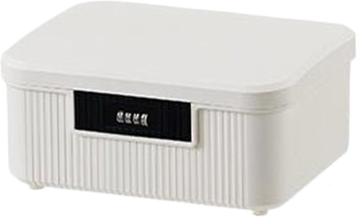 Lockable storage box - 9L lockable pillbox with double combination lock - Waterproof lockable box with V1188-MS-313-0478