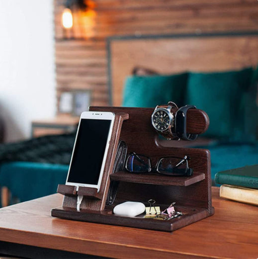 Phone stand - organizer - jewelry holder - desk organizer - gift for men - for cell phones, gifts for him, V1188-MS-313-0503