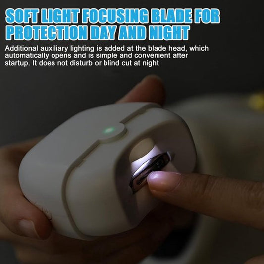 Electric Nail Clipper - Electric Nail Clipper with Light - Electric Nail File for All Ages - Rechargeable - V1188-MS-313-0542