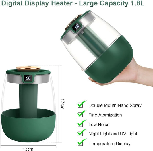 Humidifiers - Bedroom humidifier - Mini humidifier - Children's room humidifier - Humidifier with hygrometer V1188-MS-313-0548