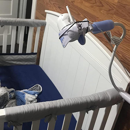 camera mount, camera mount, baby monitor mount with 3 straps, no drilling required, flexible and adjustable, V1188-MS-313-0613