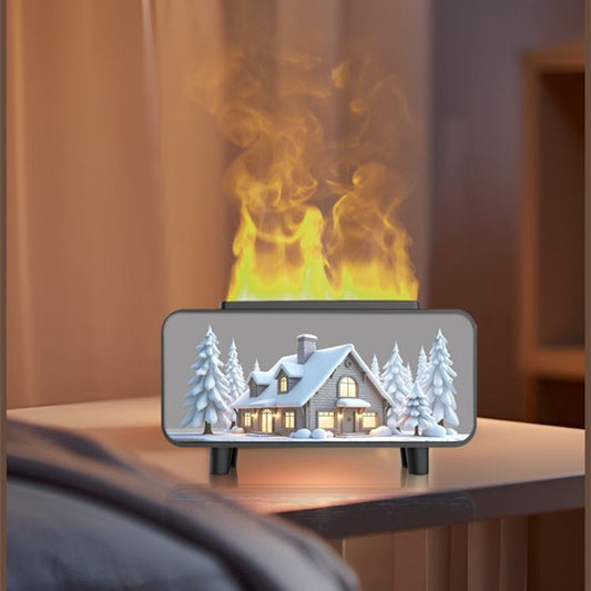 Snow House 3-in-1 Humidifier - Aromatherapy - Bedroom - Automatic Fragrance Diffuser - Mood Lighting - 7 V1188-MS-313-0623