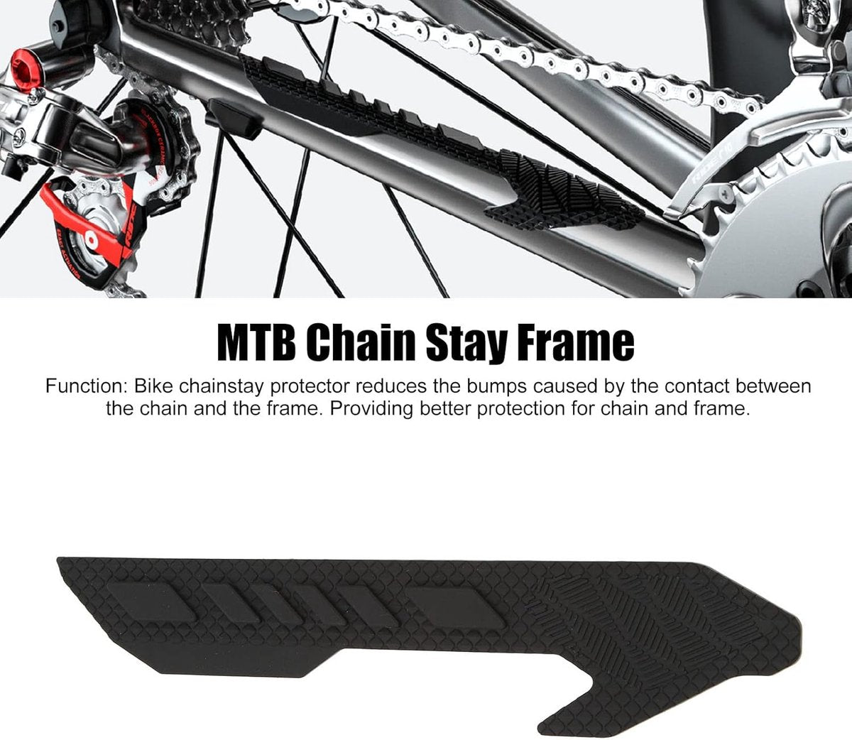 Bicycle chain protector - Silicone chain protector - Road bike chain protector - Protect your bike frame from V1188-MS-313-0638