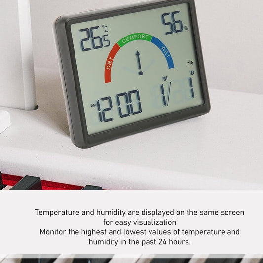 Wekker - Weather Station - Room Thermometer - Digital Alarm Clock - Shower Timer - Kitchen Thermometer - V1188-MS-313-0646