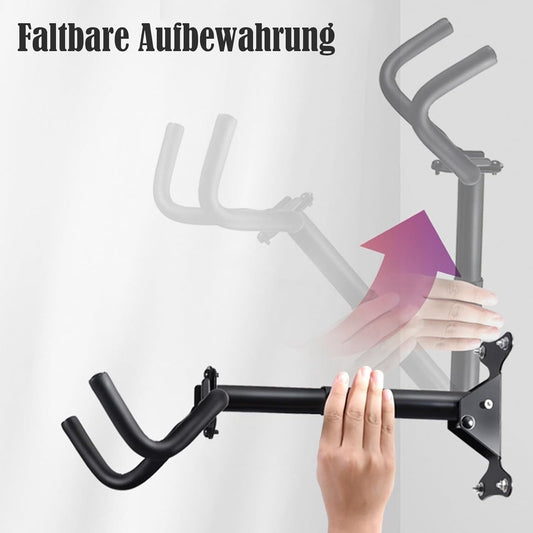 Bike rack - Wall-mounted bike rack - Stainless steel, can support 30 kg - Adjustable handlebar angle - V1188-MS-313-0679