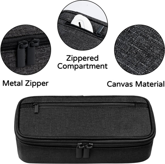 Pencil case - Highlighter case - Canvas pencil case 23x11x6.5 cm with zipper - Pencil case for boys and girls V1188-MS-313-0690