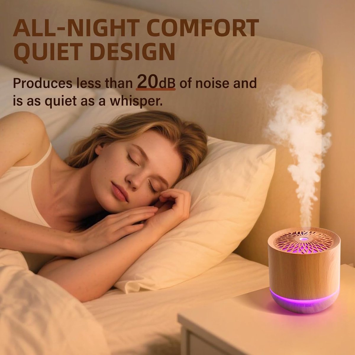 Humidifiers - Aromatherapy Humidifier - 300ml Diffuser - Air Humidifier - Room Humidifier - 7-Color LED - V1188-MS-313-0700