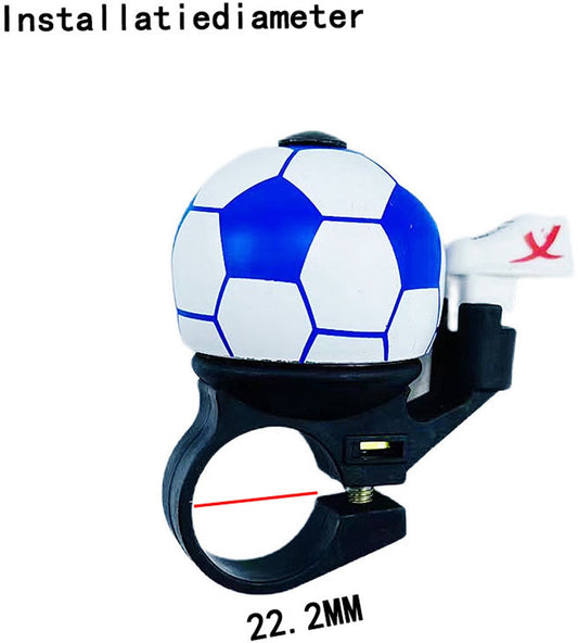 Bicycle bell - Blue football bicycle bell - Football bicycle bell - Bicycle horn - Children's bicycle bell - V1188-MS-313-0705