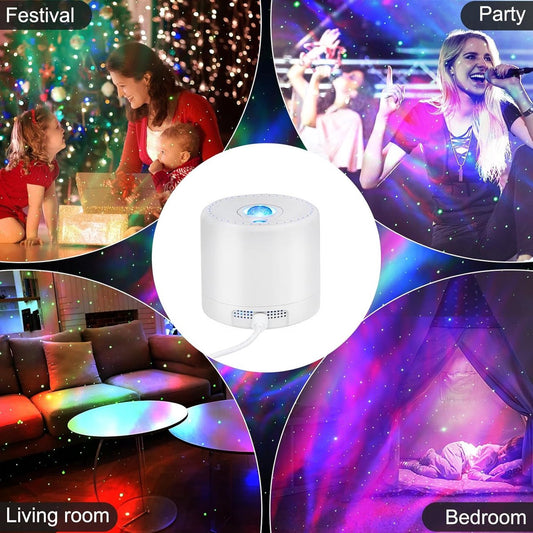 Projector - Starry Sky Projector - Starry Sky Lamp - Night Light Projector - With adjustable speed and V1188-MS-313-0733