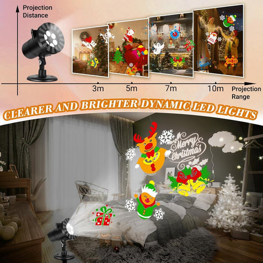 Projector - Projection Lamp - Halloween Decoration - Outdoor Christmas Projector - Halloween Projector - IP65 V1188-MS-313-0833