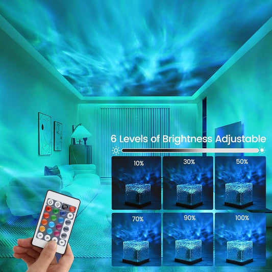 Starry Sky Projector with Aurora Light Mood Lighting, 16 Colors, 30 Lighting Modes. Suitable for decorating V1188-MS-313-0837