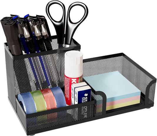 Pencil holder - Office accessories - Desk organizer - Pencil holder - Mesh - Metal - Desk - Desk organizer - V1188-MS-313-0871